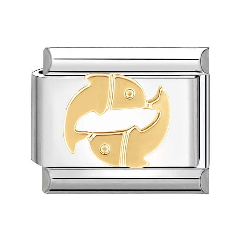 Zodiac Italian Gold Charm Collection